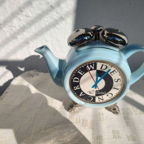 Cardew Collector's Club 1999 retro teapot clock used