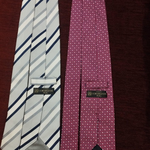 Corneliani silk ties set of 2 like new