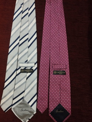 Corneliani silk ties set of 2 like new