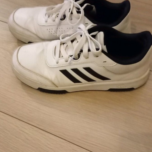 Adidas athletic shoes used, size 38, black and white