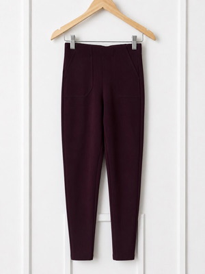 Bershka Burgundy Leggings Size S New