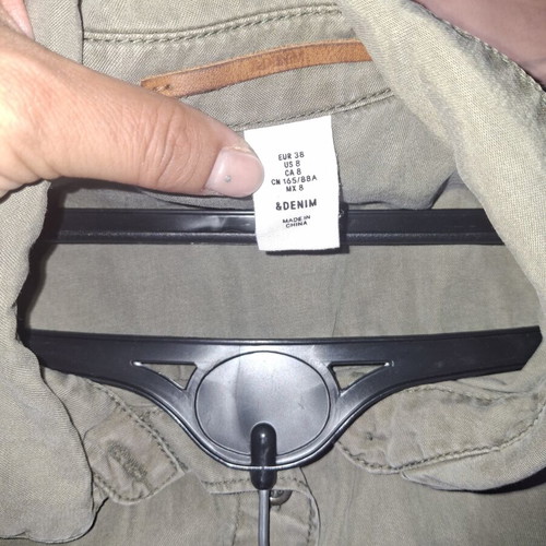 Shirt, military green, size M