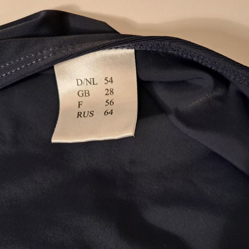 High-Waisted Bikini Bottom Plus Size Dark Blue Black new