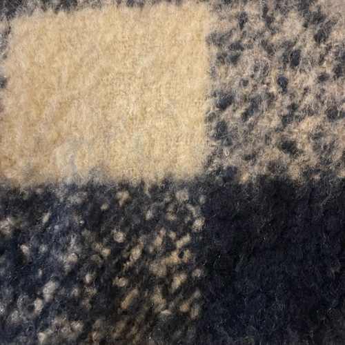 Scarf Large Used, Warm Thick Beige and Blue Zara