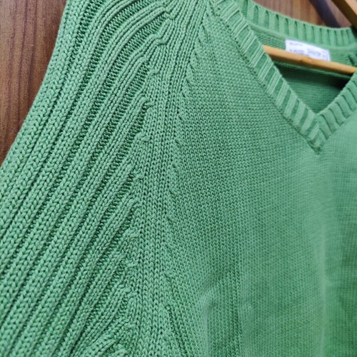 Zara women's knitted sweater green like new, size L