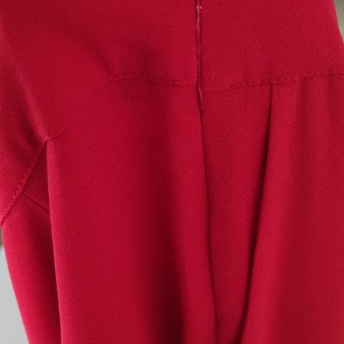 Red wide-leg pants Matis used with side zipper