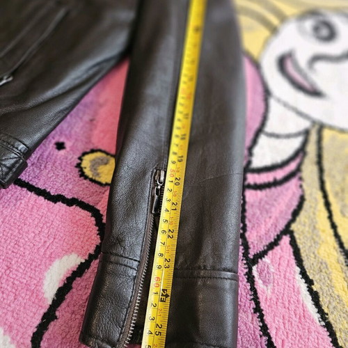 Aviatrix leather jacket used, brown, size S/M