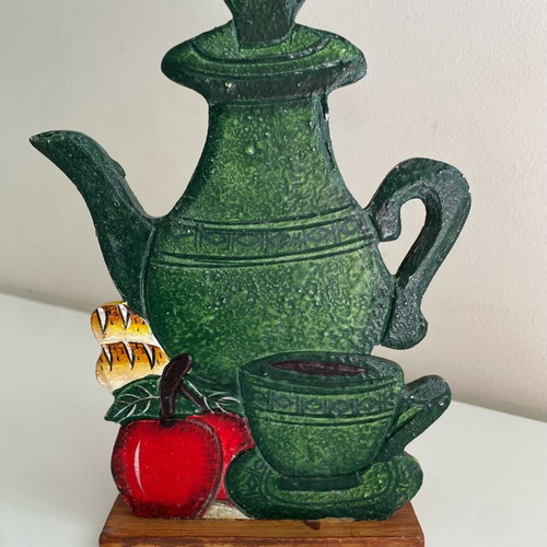 Wooden spoon holder used, in very good condition