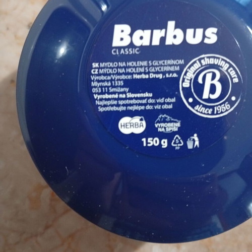 Barbus shaving soap new 150ml from Slovakia