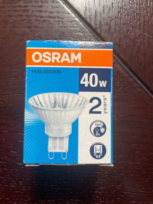 Halogen Lamp G9 40W new, pack of 20 pieces