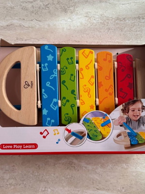 Hape Rainbow Early Melodies wooden xylophone used