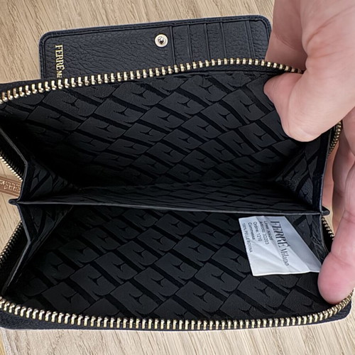 Ferre Milano wallet used, black, very good condition