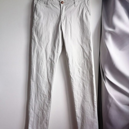New College cotton pants for boy 16 years, length 110 cm