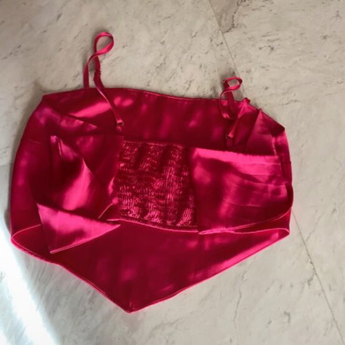Stradivarius crop top, pink, size L