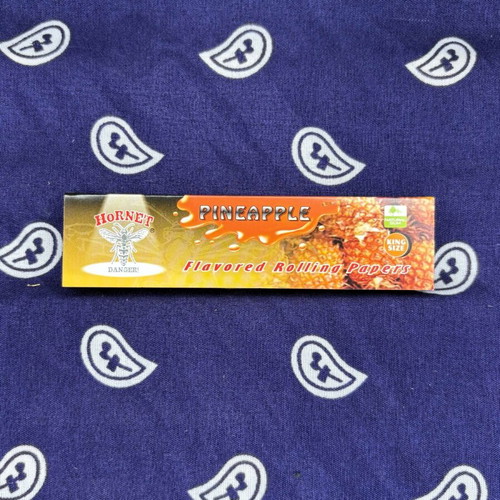 Hornet Pineapple Flavored Rolling Papers King Size, 32 Sheets