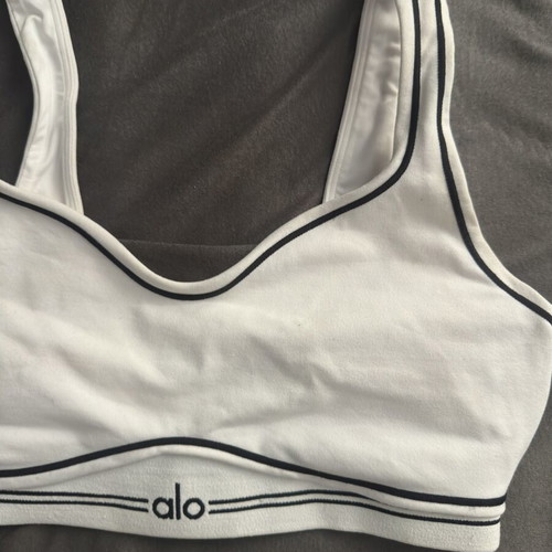 Alo sports bra like new, size S, black and white
