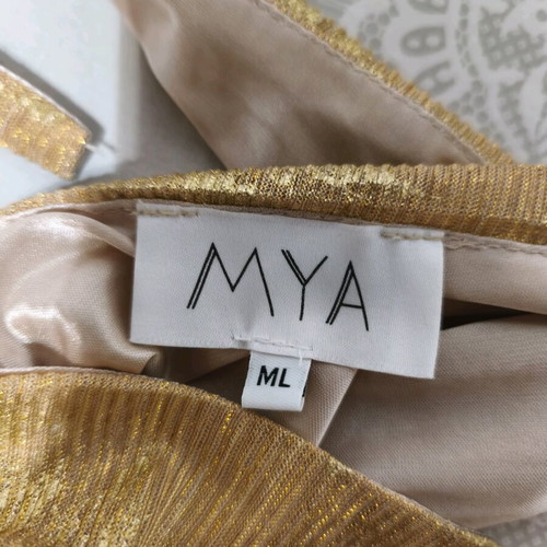 Mya gold top sleeves like new