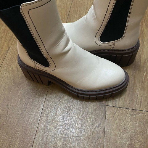 Pull & Bear beige boots like new, size 38