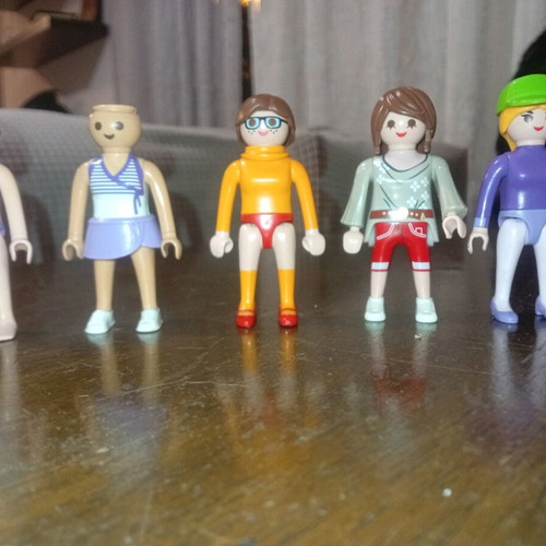 Playmobil girls used, all together