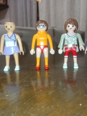 Playmobil girls used, all together