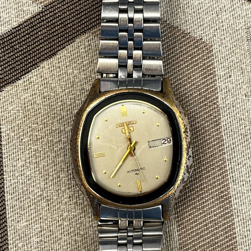 Seiko 5 Automatic wristwatch, silver