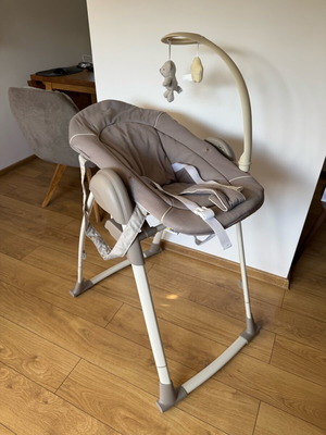 Hauck Sit N Relax 3-in-1 baby high chair and bouncer, beige