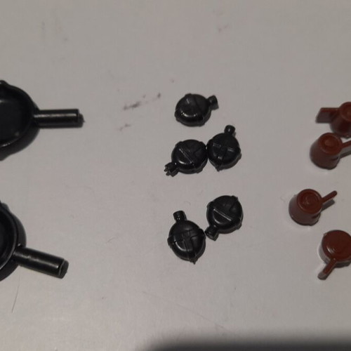 Lego City accessories set of 12 new, including pans, cups, weapons