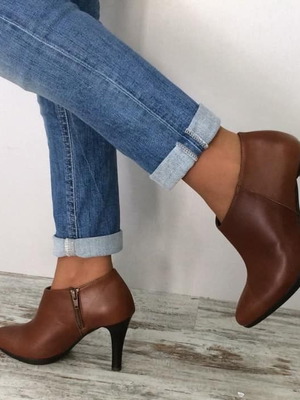 Ankle boot tan new, size 36
