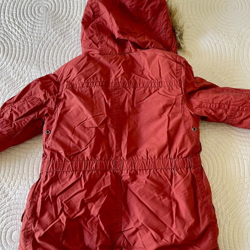 Benetton parka jacket for boys, red, size 92 cm, age 2 years