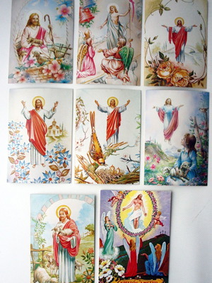 Vintage 1970s Greek Easter postcards set of 8, new