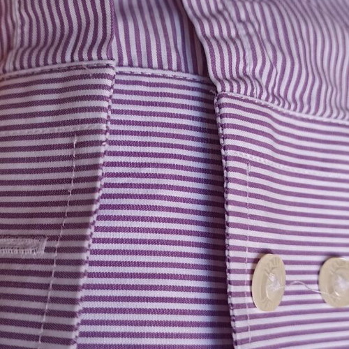 Artisti Italiani men's striped purple white shirt XXL like new