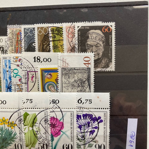 Germany used complete stamp series 1980