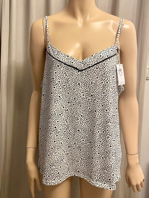 Short nightdress new size Large black and white