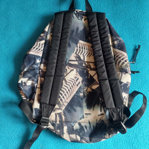 Eastpak backpack used, white and blue