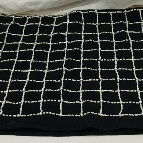 Zara mini skirt with pearls used, size M, black