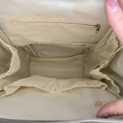 Baby essentials diaper bag, neutral color