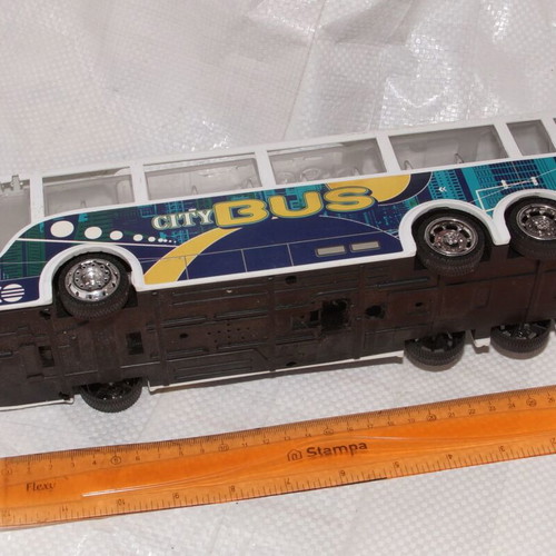Plastic bus used, large in good condition