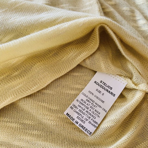Backless top Stelios Koudounaris, yellow, size S