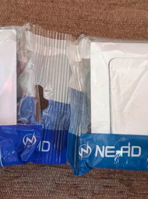 NE-AD Switches and Socket New, 1 Single, 1 Double, 1 Flush White