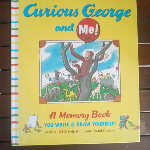 Curious George and Me children's book with hard cover