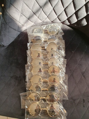 90s sunglasses pack of 10, gold and silver with slight imperfections