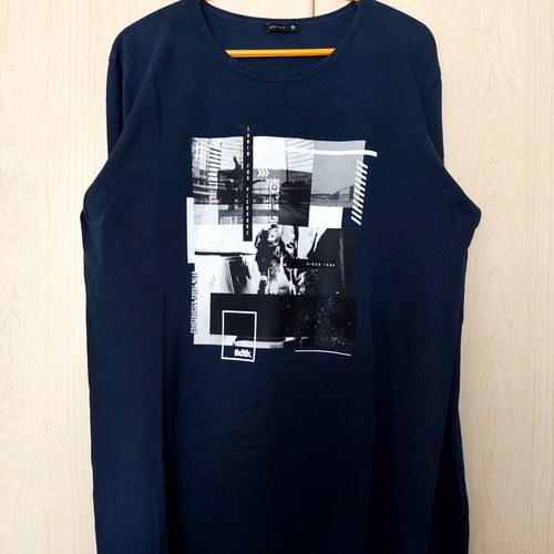 Bodytalk Mens Long Sleeve T-Shirt Blue Size M like new