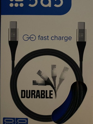 Fast Charge charging cable Type C to Type C black 1.2m new
