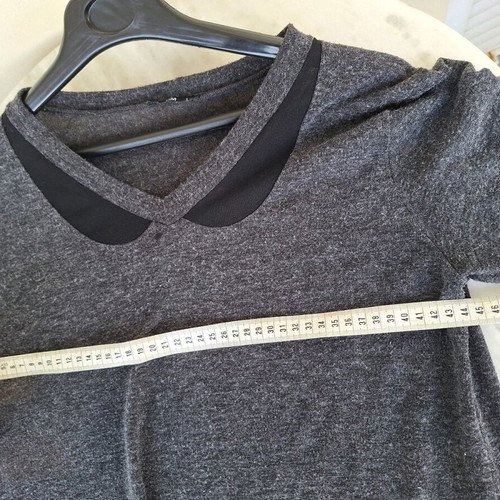 Knitted blouse dark gray used, size M