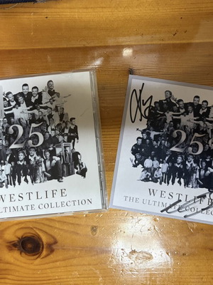 Westlife 25: The Ultimate Collection CD with signed art card