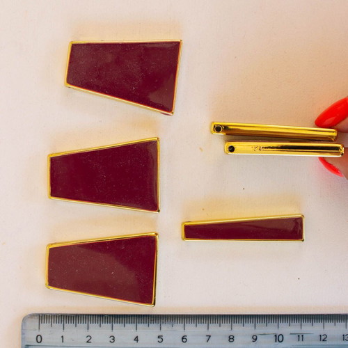 Plastic elements new, pack of 6 pieces