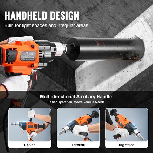 Vevor Professional Core Drill 2600W for Wet & Dry Cutting and Mixing