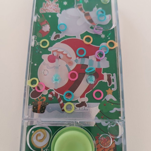 Christmas water game with rings Santa Claus design