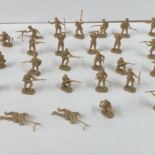 Italeri World War II Japanese Infantry 34 figures used, scale 1:72