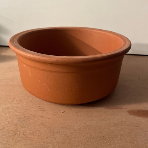 Deroma Italy terracotta pot without hole 19cm diameter x 8cm height No1 new
